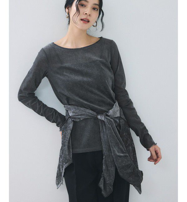 VIS「シアーベロアロングスリーブTシャツ」|Tシャツ・カットソー|