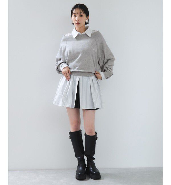 VIS「【POLO BCS】VIS別注ワンショルダースウェットトップス」|スウェット・ジャージ|