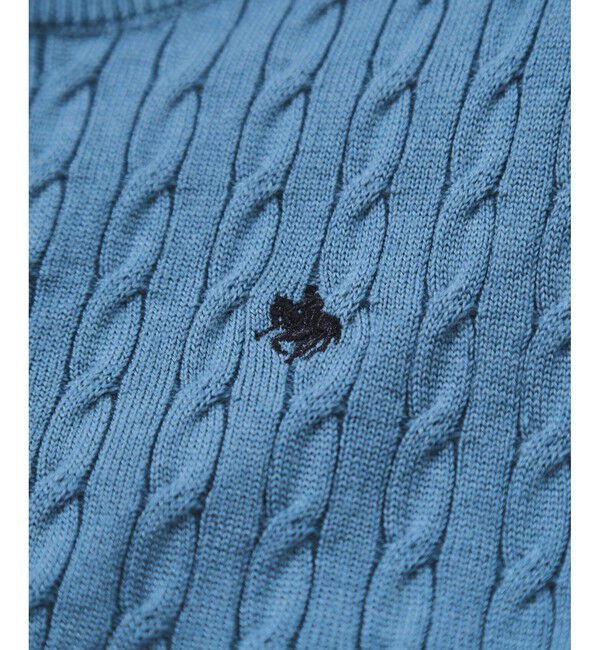 VIS「【POLO BCS】VIS別注ミニケーブルノーカラーニットカーディガン」|カーディガン|