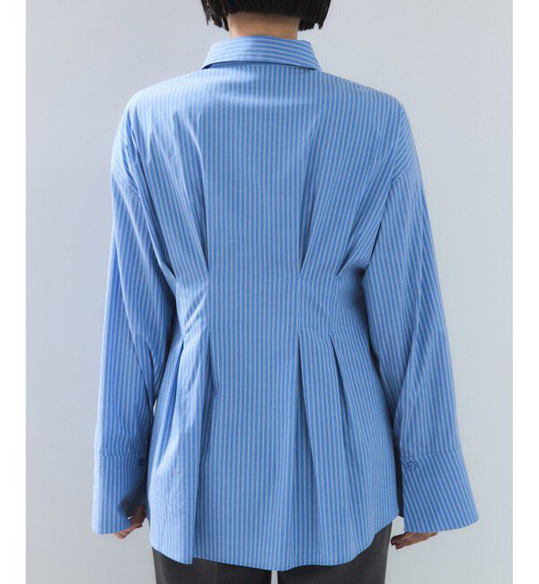 VIS「【POLOBCS】VIS別注ウエストタックフレアシャツ」|シャツ・ブラウス|