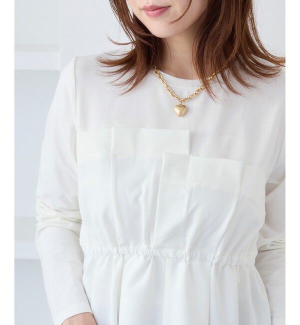 VIS「【WEB限定】ビスチェドッキングペプラムロングスリーブTシャツ」|Tシャツ・カットソー|