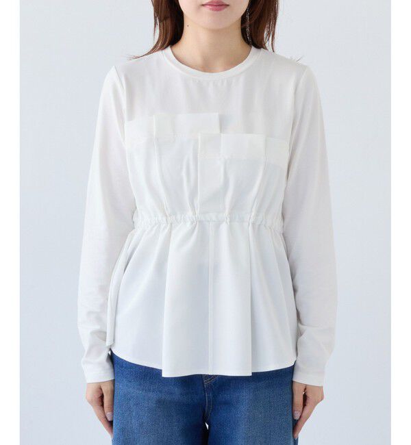 VIS「【WEB限定】ビスチェドッキングペプラムロングスリーブTシャツ」|Tシャツ・カットソー|