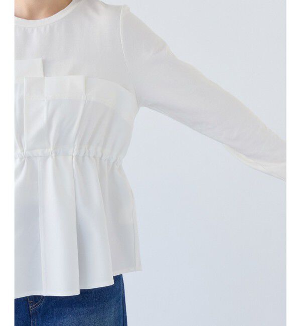 VIS「【WEB限定】ビスチェドッキングペプラムロングスリーブTシャツ」|Tシャツ・カットソー|