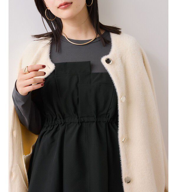 VIS「【WEB限定】ビスチェドッキングペプラムロングスリーブTシャツ」|Tシャツ・カットソー|