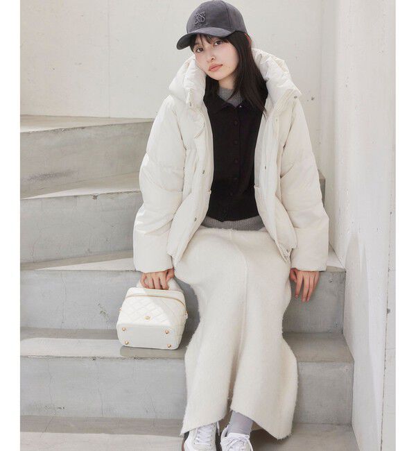 VIS「【アウター総選挙3位】フード取り外し可能軽量ダウンブルゾン/2WAY・撥水加工」|ダウン|