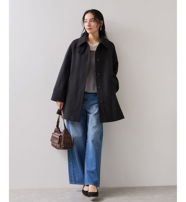 VIS「ペプラムニットドッキングプルオーバー」|ニット・セーター|