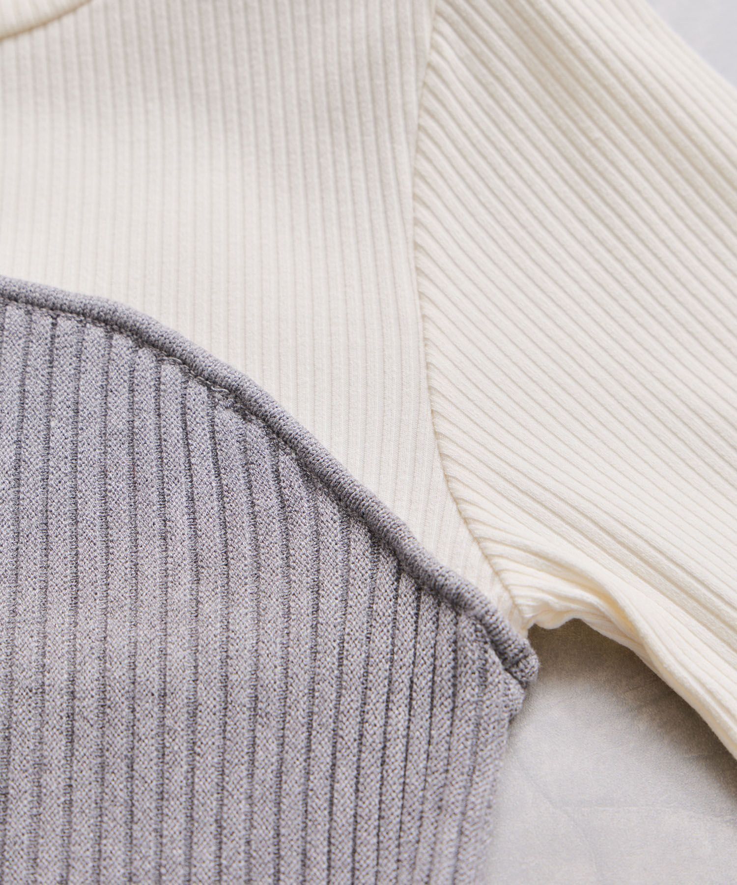 VIS「ペプラムニットドッキングプルオーバー」|ニット・セーター|