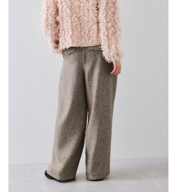 VIS「ツイード2タックワイドパンツ」|チノ|