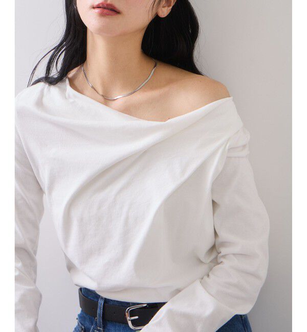 VIS「ドレープオフショルロンT/一部WEB限定カラー・イージーケア」|Tシャツ・カットソー|