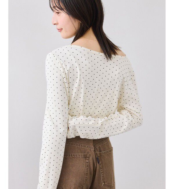 VIS「ドレープオフショルロンT/一部WEB限定カラー・イージーケア」|Tシャツ・カットソー|