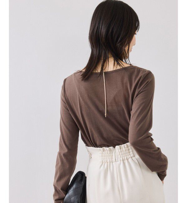 VIS「ドレープオフショルロンT/一部WEB限定カラー・イージーケア」|Tシャツ・カットソー|