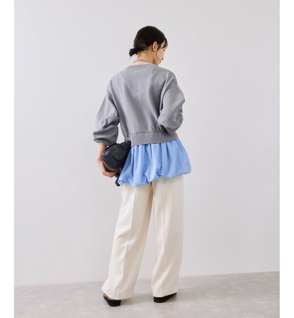 VIS「【WEB限定】シャツドッキングプルオーバー」|Tシャツ・カットソー|