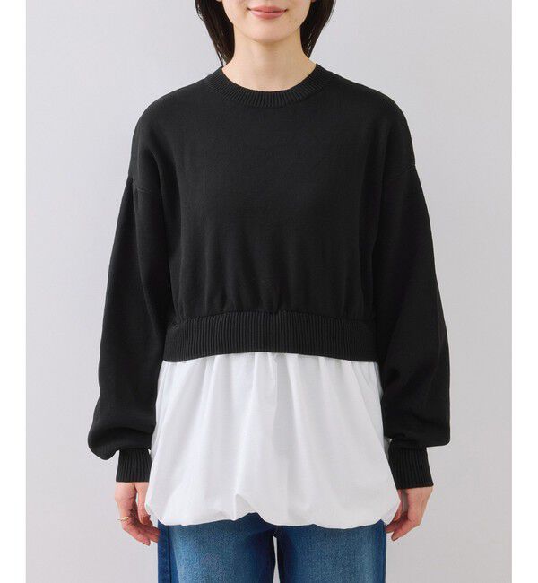 VIS「【WEB限定】シャツドッキングプルオーバー」|Tシャツ・カットソー|