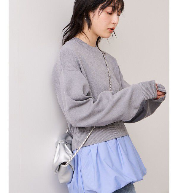 VIS「【WEB限定】シャツドッキングプルオーバー」|Tシャツ・カットソー|グレー(07)