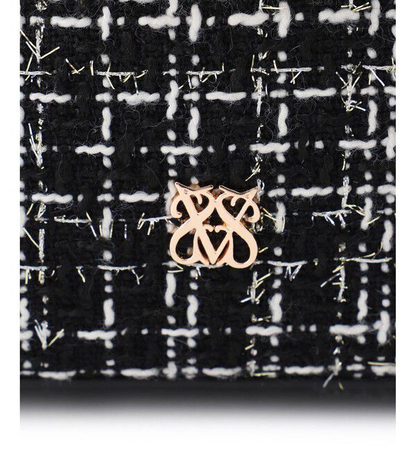 VIS「ファーハンドルキルティング＆ツイードバニティバッグ/2WAY」|ハンドバッグ|