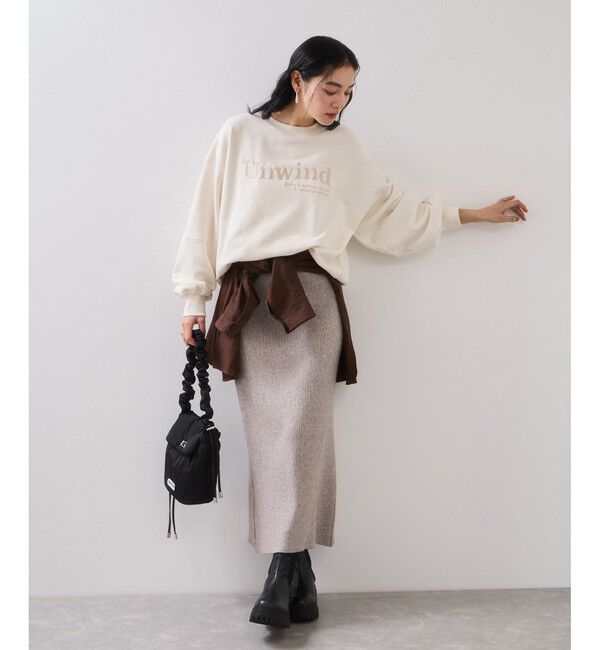 VIS「リブニットスカート/セットアップ対応」|スカート|