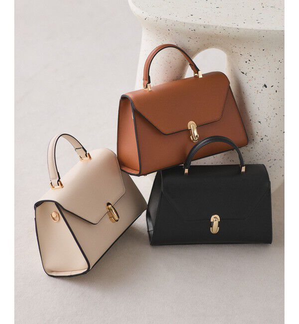 VIS「楕円金具ワンハンドルバッグ/2WAY」|ハンドバッグ|