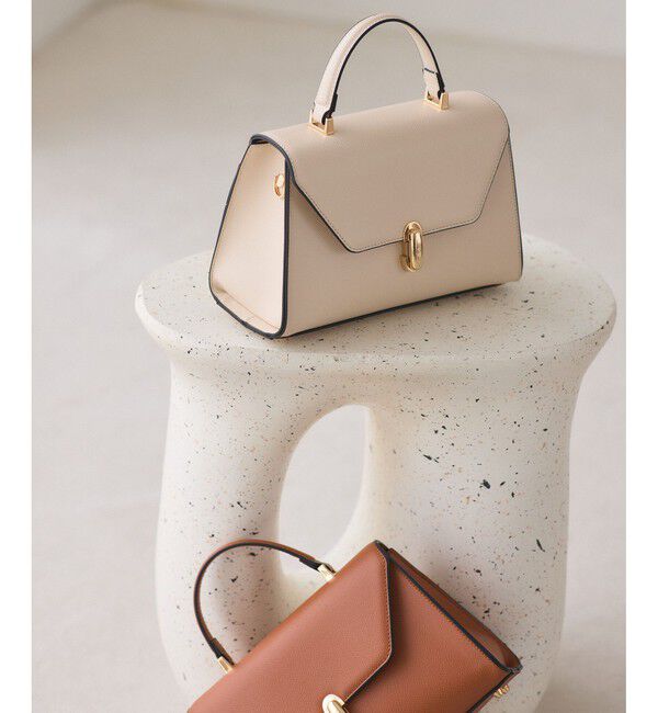 VIS「楕円金具ワンハンドルバッグ/2WAY」|ハンドバッグ|