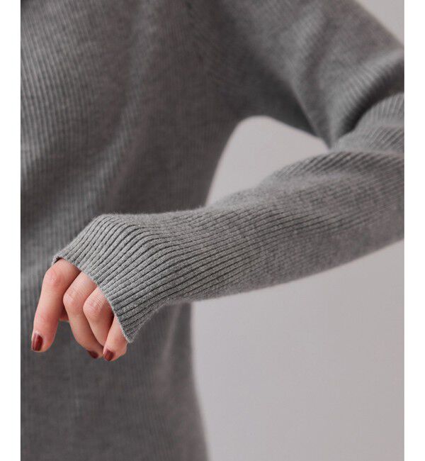 VIS「【美得】もちもちドレープリブニットトップス/イージーケア」|ニット・セーター|