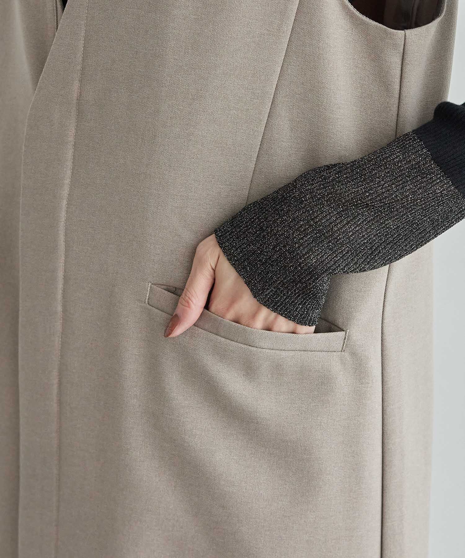 Rope&rsquo;Picnic「スリーブレスロングジレ/セットアップ対応・リンクコーデ」|ベスト・ジレ|