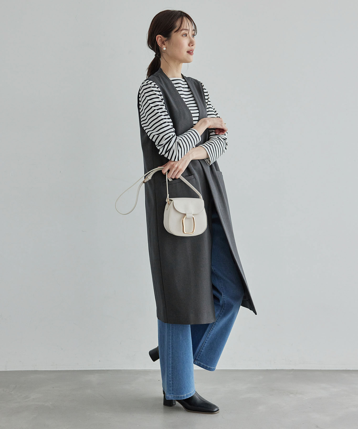 Rope&rsquo;Picnic「スリーブレスロングジレ/セットアップ対応・リンクコーデ」|ベスト・ジレ|