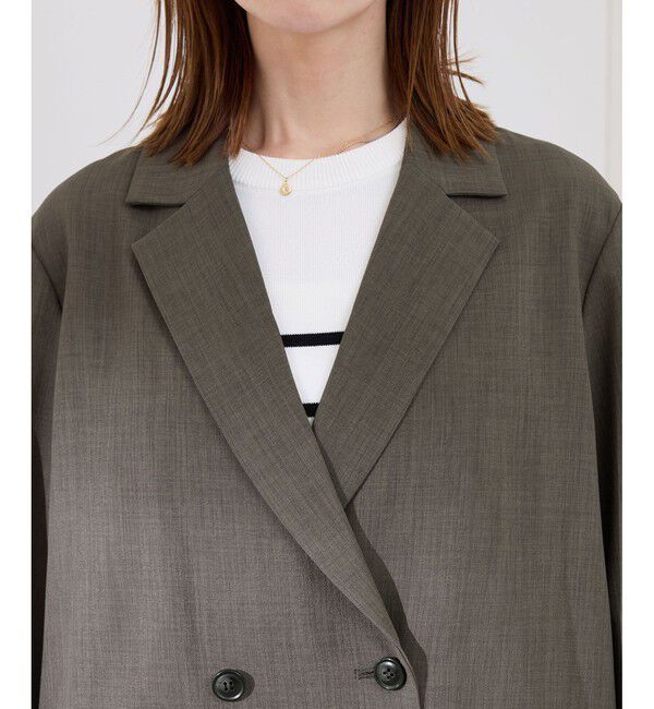 Rope&rsquo;Picnic「【接触冷感・UVカット・速乾】【リネンライク・シリーズ】シアーテーラードジャケット/セットアップ対応」|テーラードジャケット|