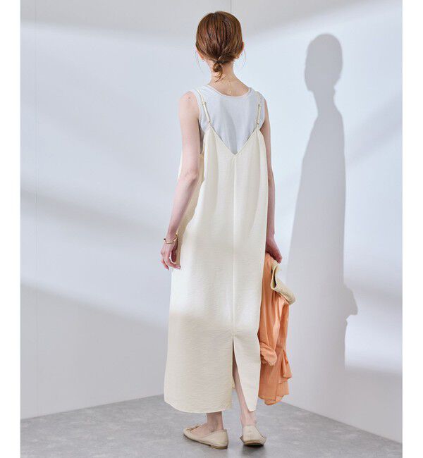 Rope&rsquo;Picnic「【UVケア・遮熱】Comfort Seriesコンフォートシリーズ/Vネックキャミワンピース」|ワンピース|