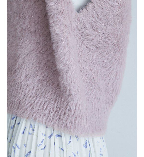 Rope&rsquo;Picnic「ショートフェザーニットベスト」|ベスト・ジレ|