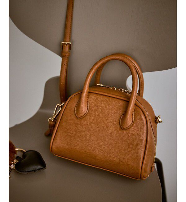 ROPE PICNIC PASSAGE「旅するボストンバッグ ソフトシンセティックレザーミニボストンバッグ」|ショルダー・メッセンジャー|キャメル系(26)
