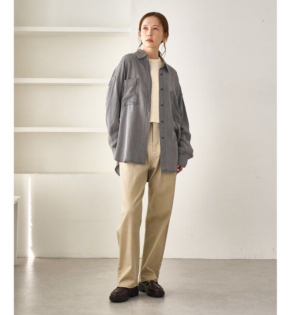 Rope&rsquo;Picnic「シャンブレーデニム調シャツ」|シャツ・ブラウス|