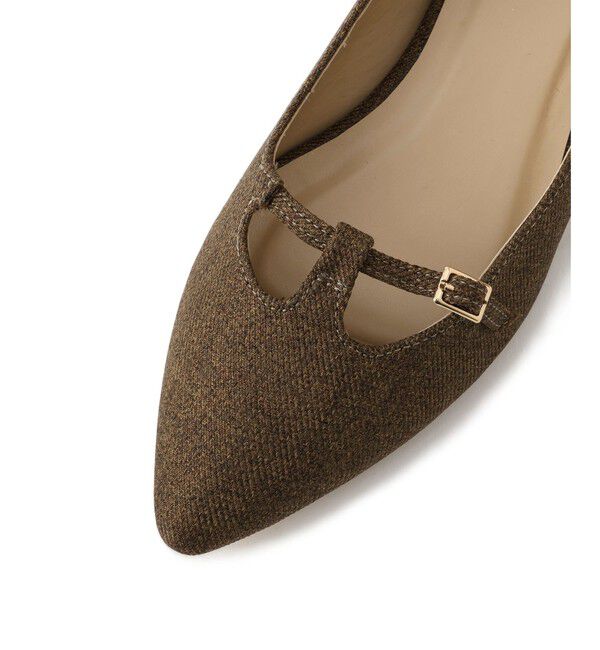 ROPE PICNIC PASSAGE「Tストラップフラットパンプス」|パンプス|