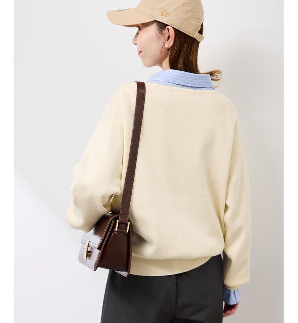 Rope&rsquo;Picnic「マシュマロニットVネックプルオーバー/イージーケア・リンクコーデ」|ニット・セーター|