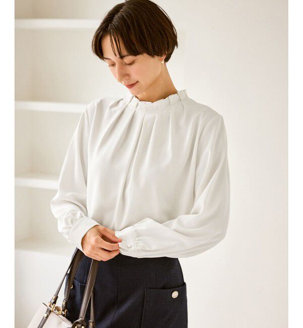 Rope&rsquo;Picnic「【WEB限定】多機能タックブラウス」|シャツ・ブラウス|