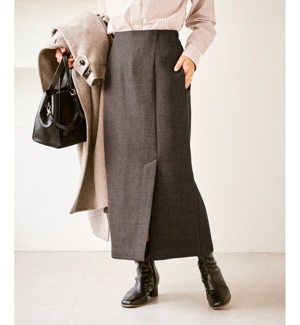 Rope&rsquo;Picnic「スリートーンツイードスカート/セットアップ対応」|スカート|