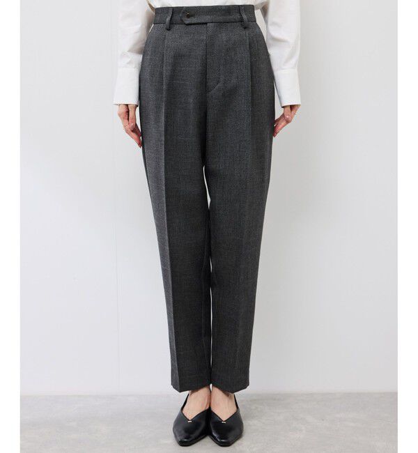 Rope&rsquo;Picnic「スリートーンツイードテーパードパンツ/セットアップ対応」|チノ|