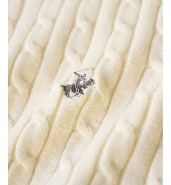 Rope&rsquo;Picnic「【BEVERLYHILLS POLO CLUB・WEB限定】ケーブル編みクロップドニットプルオーバー」|ニット・セーター|