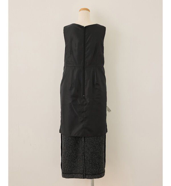 Rope&rsquo;Picnic「【新色追加】レイヤード風ペプラムジャンパースカート」|ワンピース|