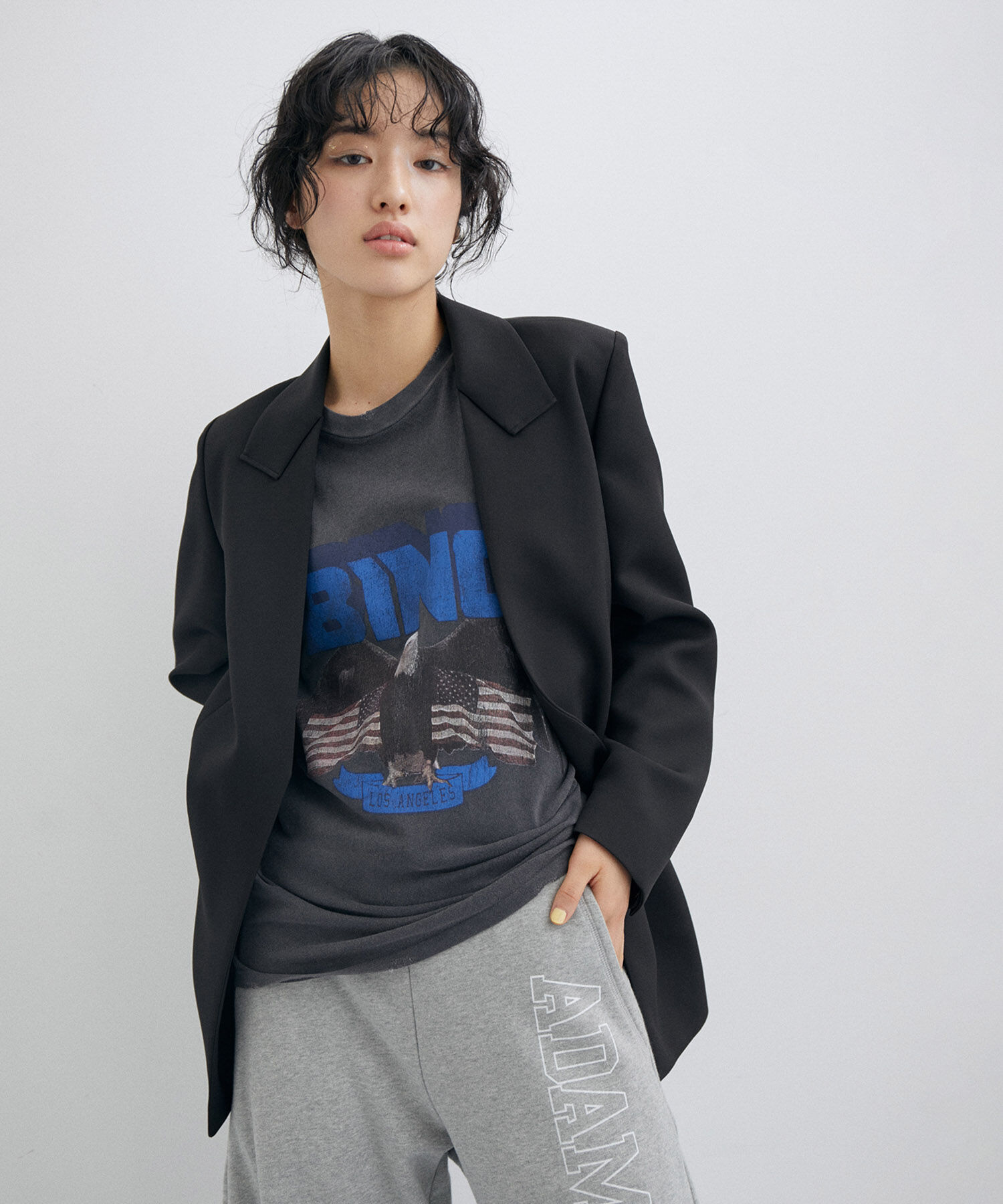 ADAM ET ROPE'「【サステナブル・セットアップ対応・オケージョン対応】シェイプフォルムシングルジャケット」|テーラードジャケット|