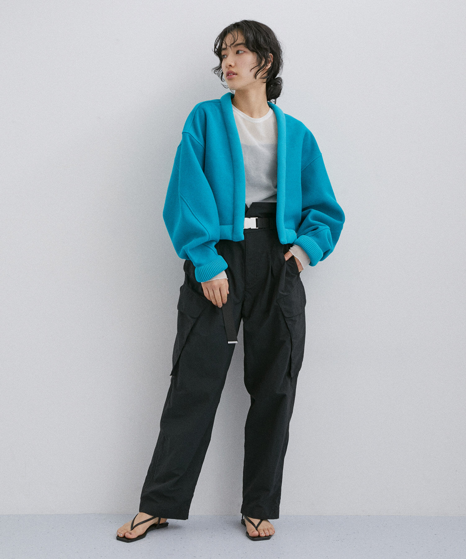 ADAM ET ROPE'「【サステナブル】リサイクルナイロンカーゴパンツ」|カーゴ|