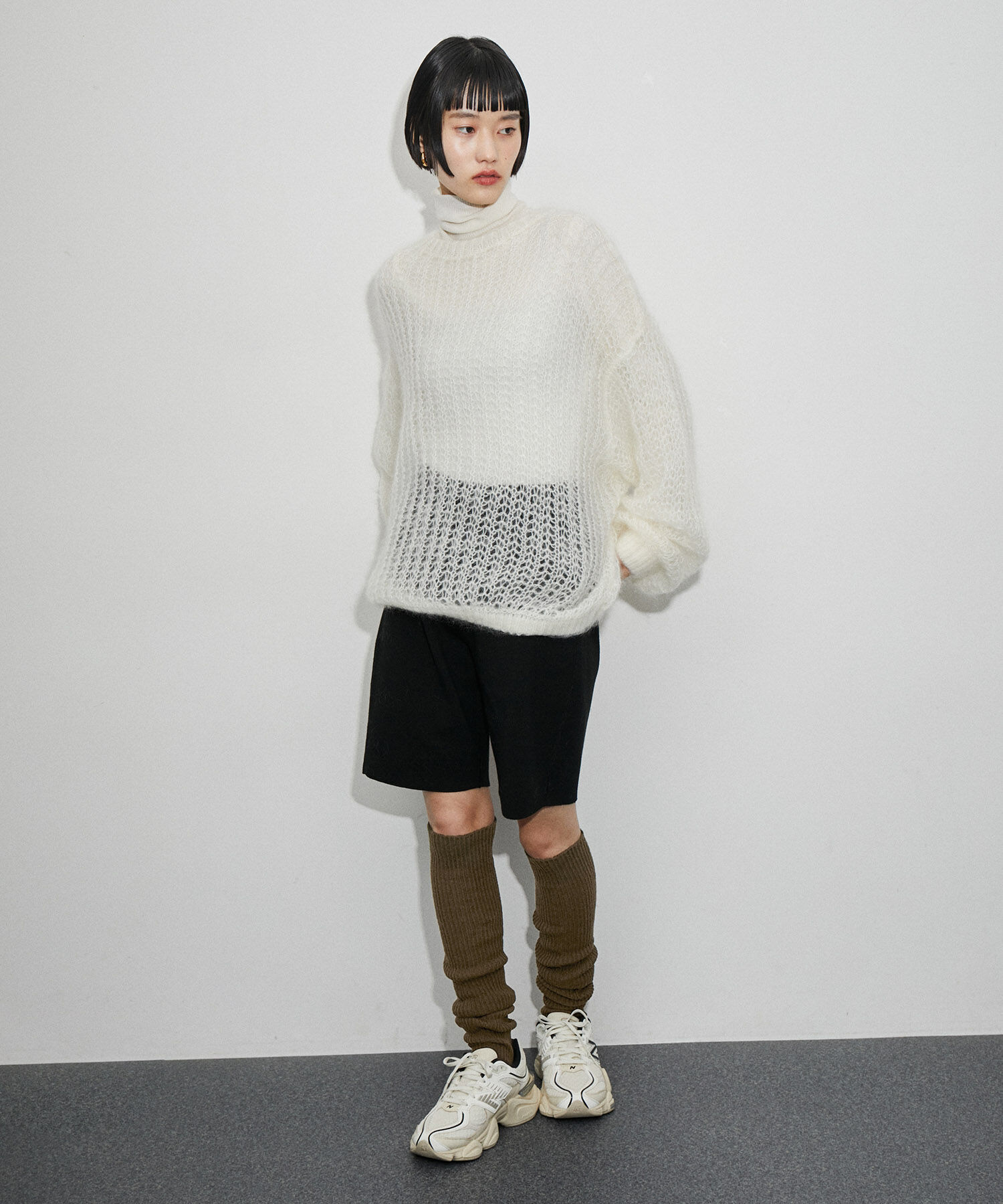 ADAM ET ROPE'「バルキーニーハイソックス」|ソックス|