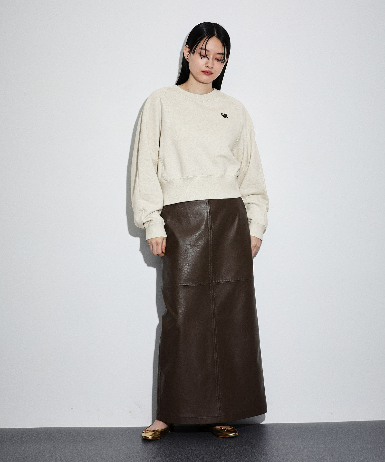 ADAM ET ROPE'「【サステナブル】クロップドスウェット」|スウェット・ジャージ|