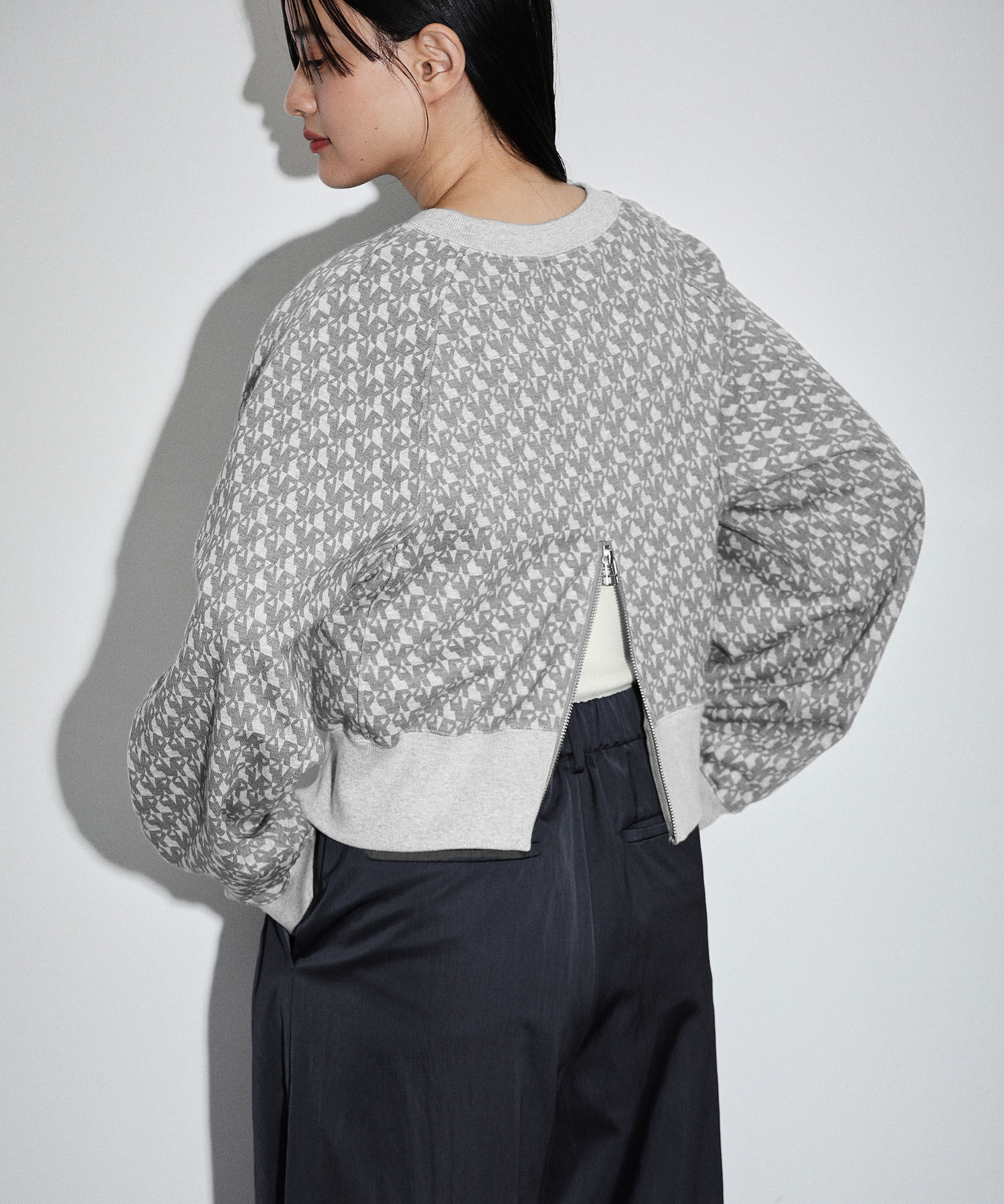 ADAM ET ROPE'「【サステナブル】クロップドスウェット」|スウェット・ジャージ|