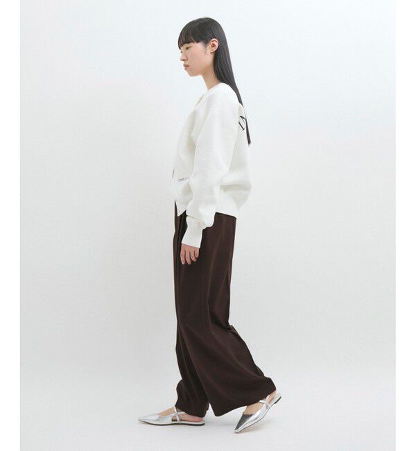 ADAM ET ROPE'「【防シワ】・【洗える】2タックワイドスラックス」|スラックス|