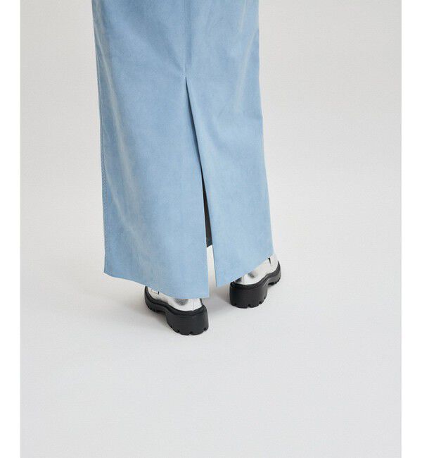 ADAM ET ROPE'「シンセティックスエードペンシルマキシスカート」|スカート|