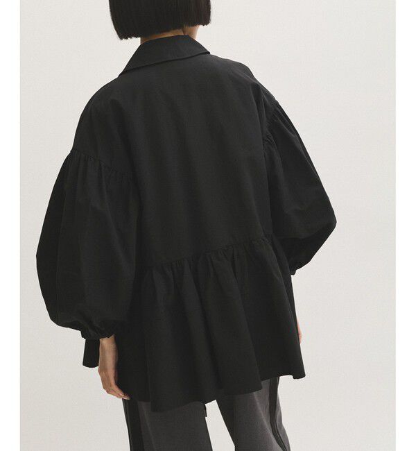 ADAM ET ROPE'「【サステナブル】ペプラムブラウス」|シャツ・ブラウス|