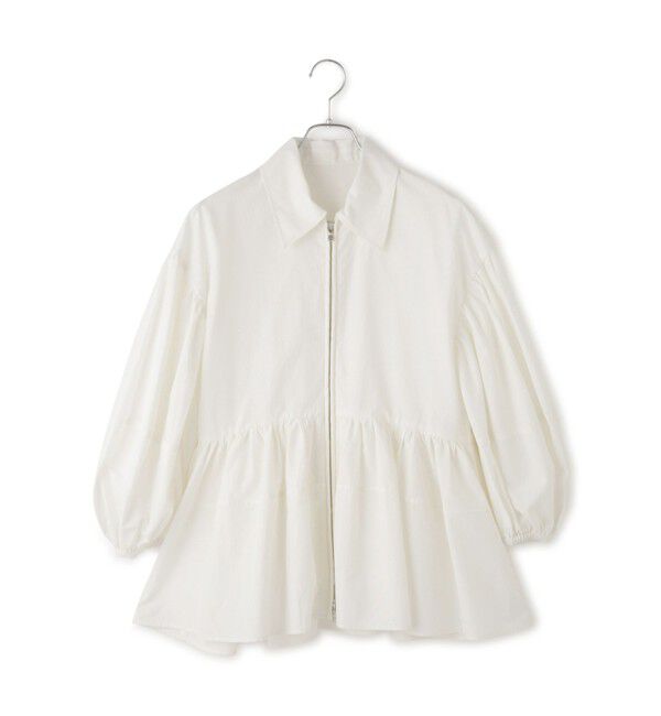 ADAM ET ROPE'「【サステナブル】ペプラムブラウス」|シャツ・ブラウス|