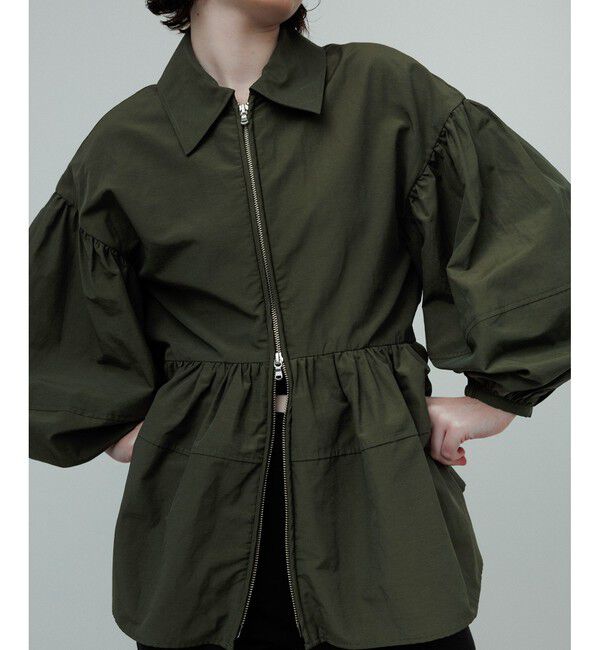 ADAM ET ROPE'「【サステナブル】ペプラムブラウス」|シャツ・ブラウス|