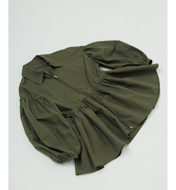 ADAM ET ROPE'「【サステナブル】ペプラムブラウス」|シャツ・ブラウス|