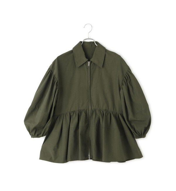 ADAM ET ROPE'「【サステナブル】ペプラムブラウス」|シャツ・ブラウス|