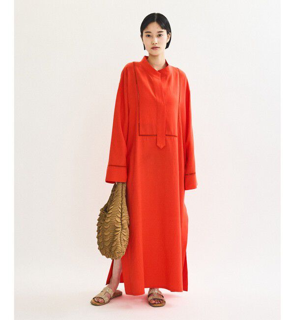 ADAM ET ROPE'「リネンマキシワンピース」|ワンピース|